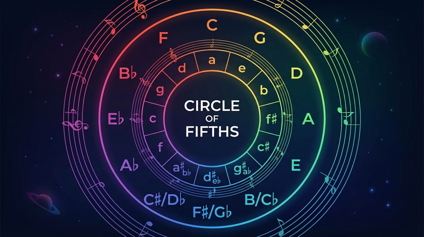 The Circle of Fifths Explained - Music Theory Guide with Examples