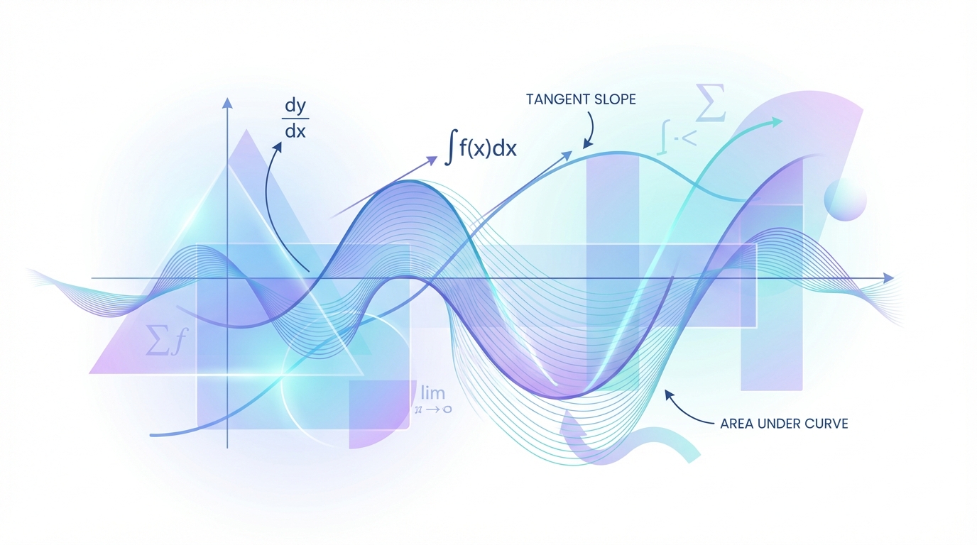 Calculus Abstract Interactive Calculus Textbook - Learn with Visualizations & AI
