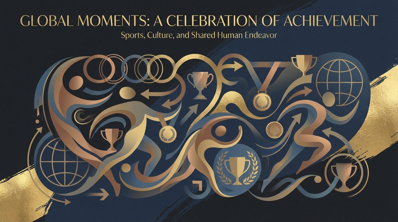Sports and cultural events illustration