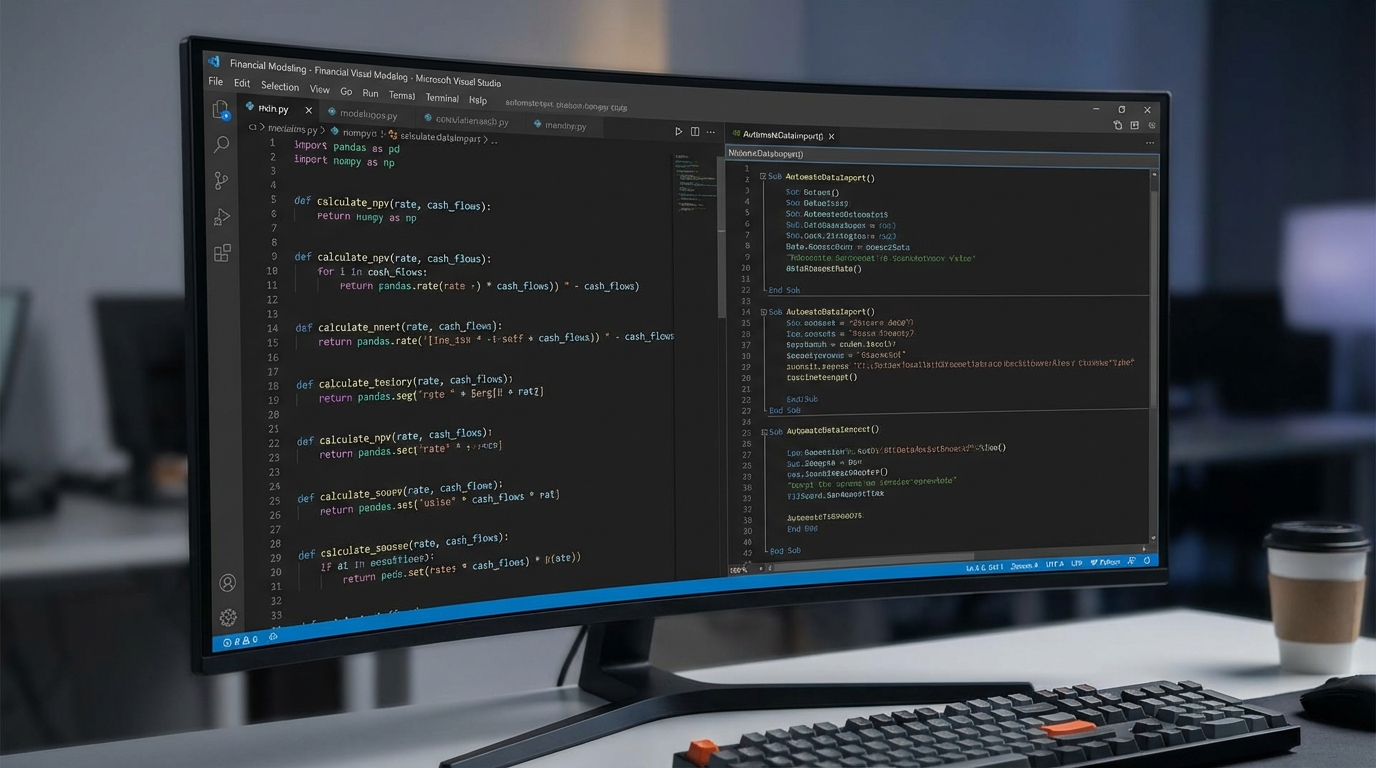 Financial modeling code and automation scripts